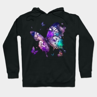 Watercolor Butterfly Design - Add a touch of elegance to your home or office Hoodie